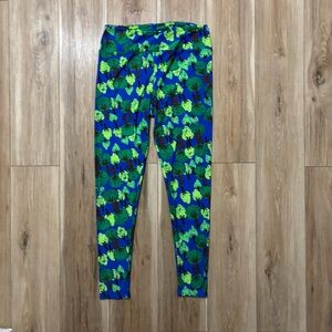 LuLaRoe Tall & Curvy  Leggings Green Trees soft